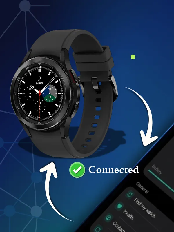Galaxy Watch connected to iPhone through Lynio