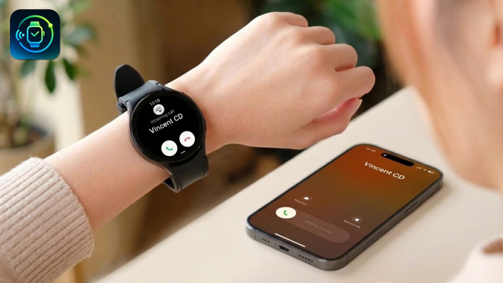 Lynio: Android Watch connected to iPhone